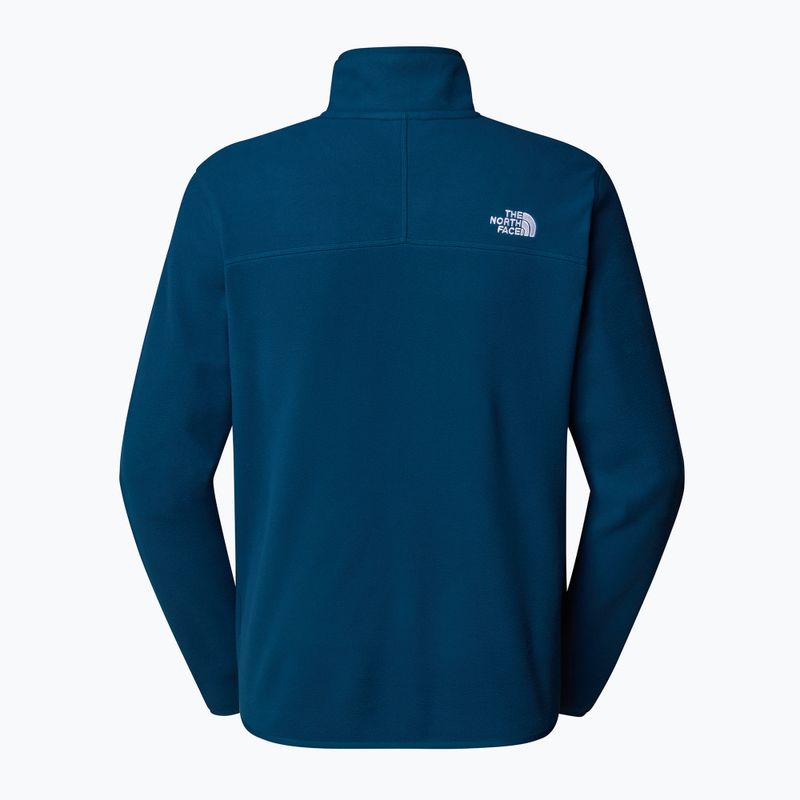 Felpa da uomo The North Face 100 Glacier 1/4 Zip midnight petrol 2