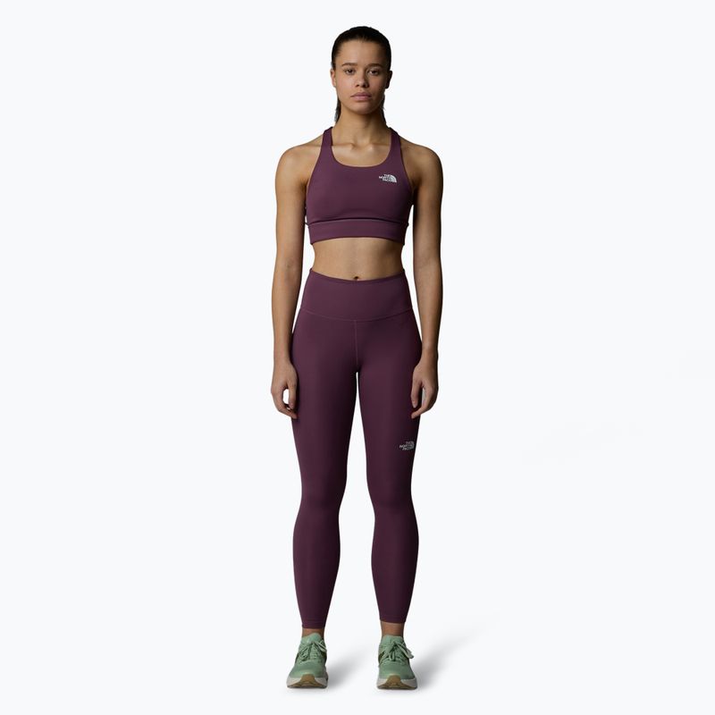 Leggings da corsa da donna The North Face Flex 25In Tight mezzanotte malva 2