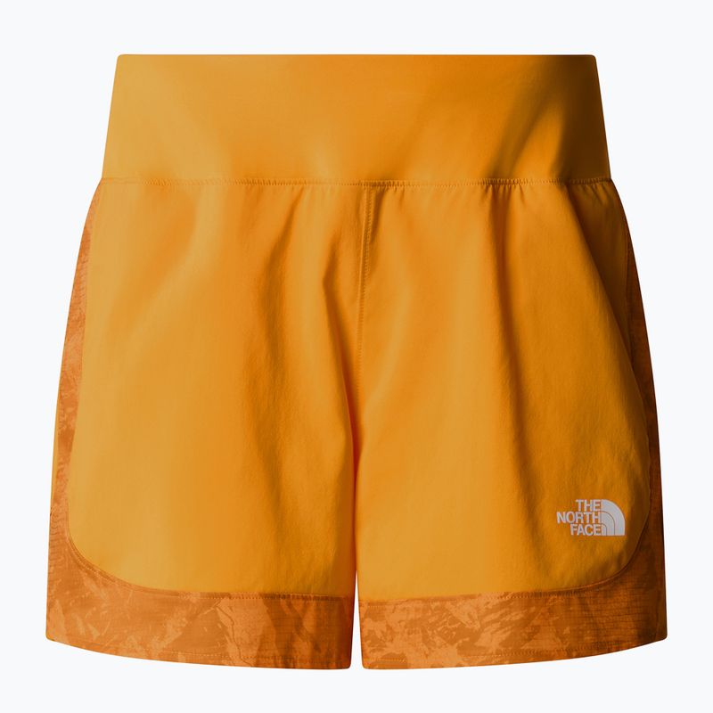 Pantaloncini da corsa da donna The North Face Sunriser 4" apricot glaze mountain 4