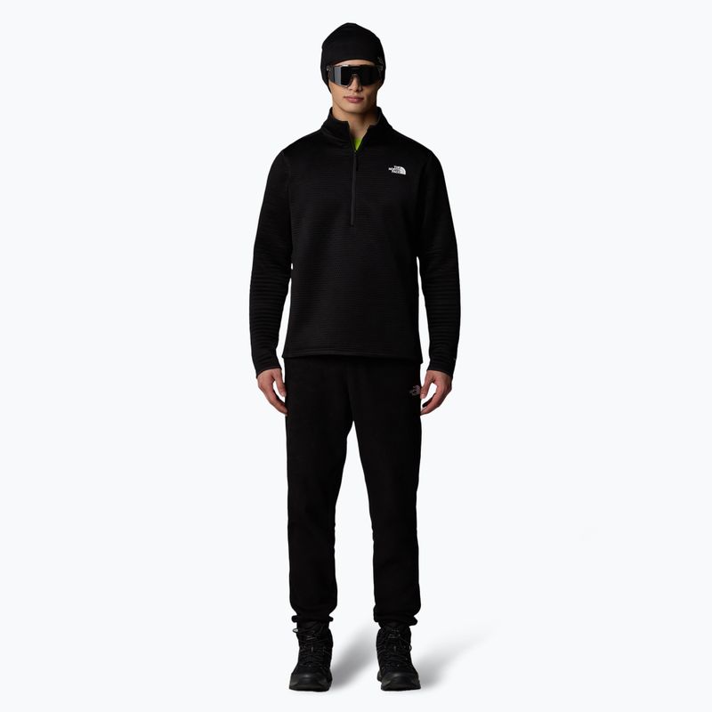 Felpa da trekking da uomo The North Face Vertical Thermal 1/4 Zip nero 2