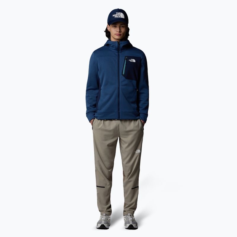 Felpa The North Face Mountain Athletics Full Zip Fleece da uomo, blu ombra/marino scuro 2