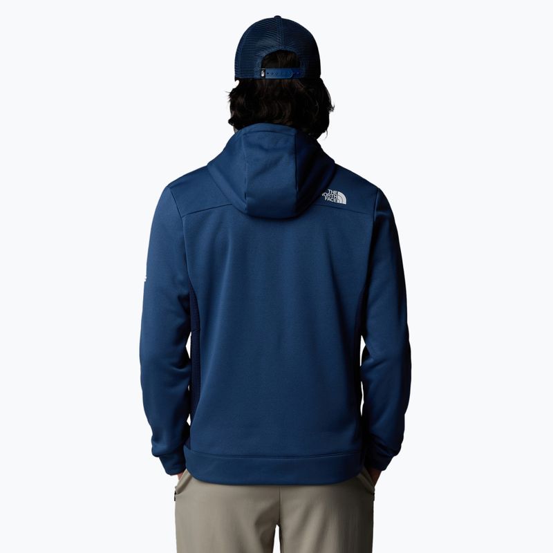 Felpa The North Face Mountain Athletics Full Zip Fleece da uomo, blu ombra/marino scuro 3