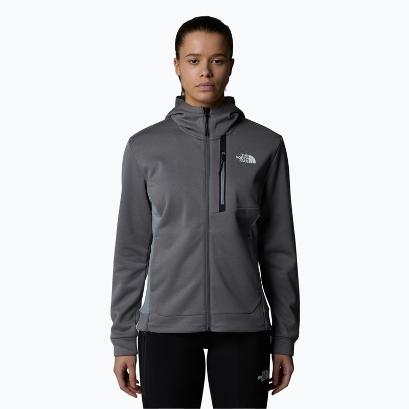 Felpa donna The North Face Mountain Athletics FZ Fleece grigio perla fumé/grigio monumento