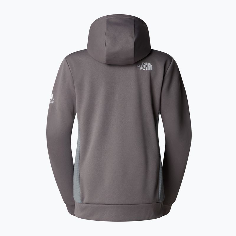 Felpa donna The North Face Mountain Athletics FZ Fleece grigio perla fumé/grigio monumento 6