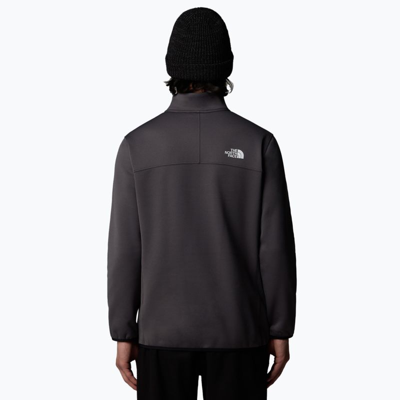 Felpa The North Face Crest 1/4 Zip uomo grigio antracite/nero 3