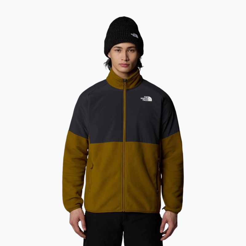 Felpa The North Face Glacier Heavyweight Full Zip da uomo verde muschio/grigio asfalto 4