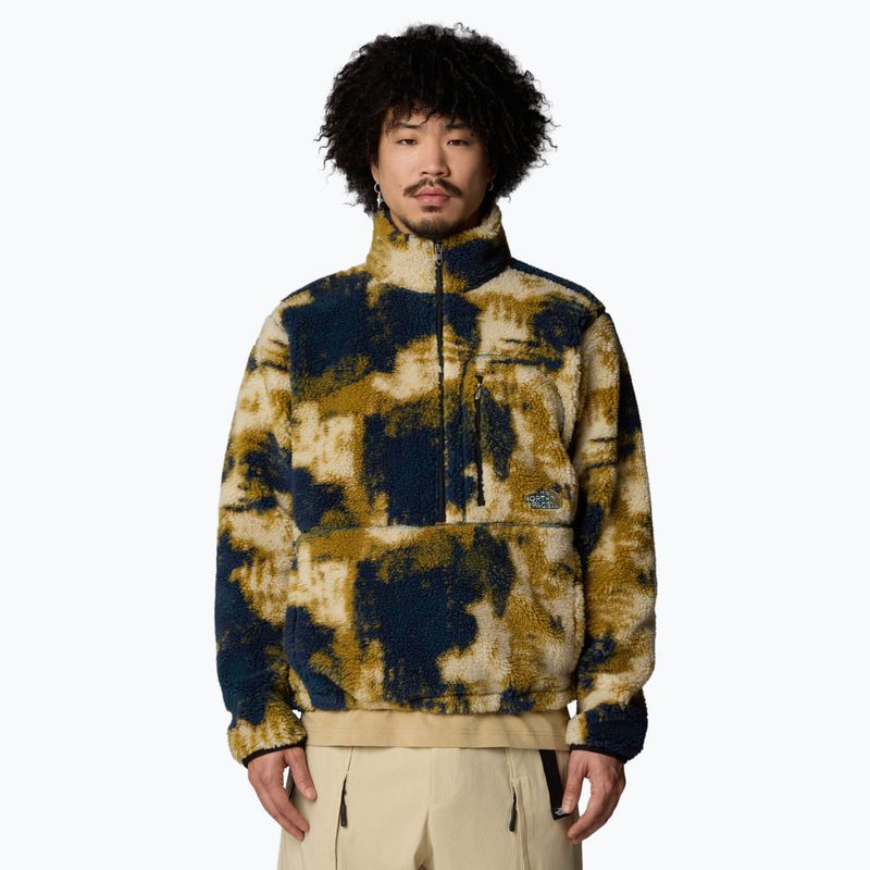 Felpa uomo The North Face Extreme Pile Pullover midnight petrol bleach dye