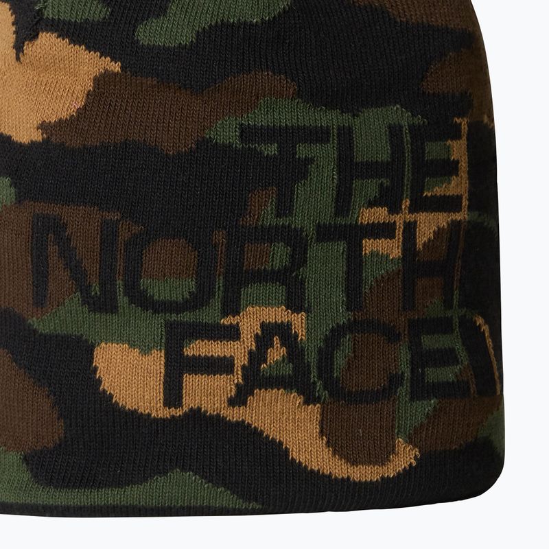 Berretto invernale da uomo The North Face Reversible Highline nero stampa camo 3