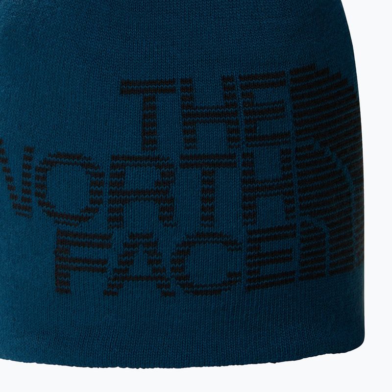 Berretto invernale da uomo The North Face Reversible Highline midnight petrol/nero 3