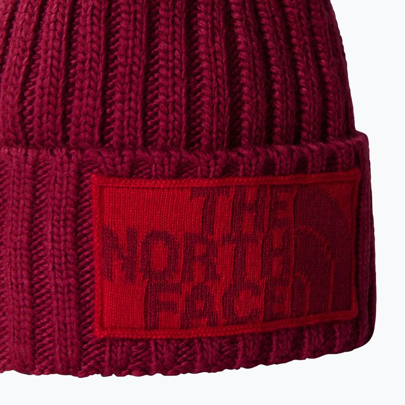 Berretto invernale da uomo The North Face Heritage Ski Tuke barbabietola/rosso 2