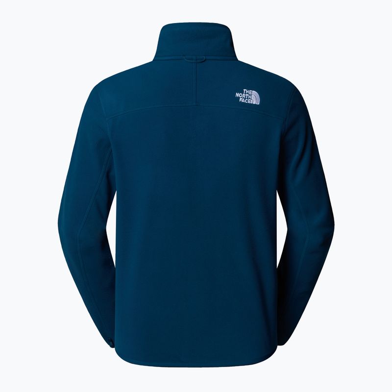 Felpa The North Face 100 Glacier Full Zip da uomo, benzina, mezzanotte 2