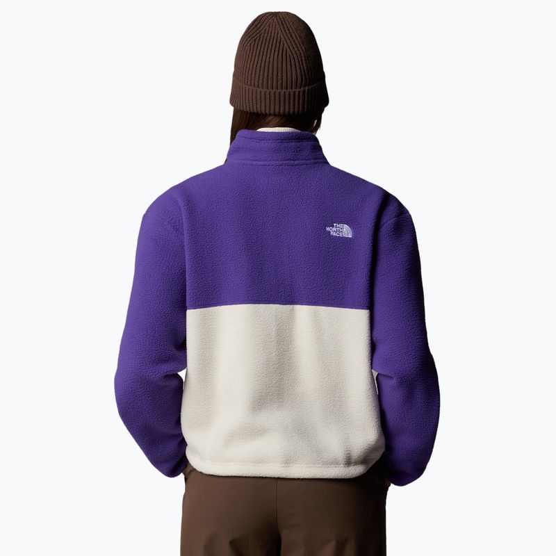 Felpa da donna The North Face Yumiori 1/4 Zip white dune/peak purple 2