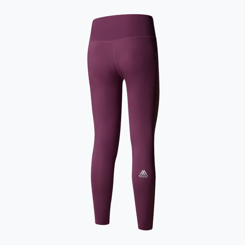 Leggings da corsa da donna The North Face Mountain Athletics 25In Flex Tight malva di mezzanotte 5