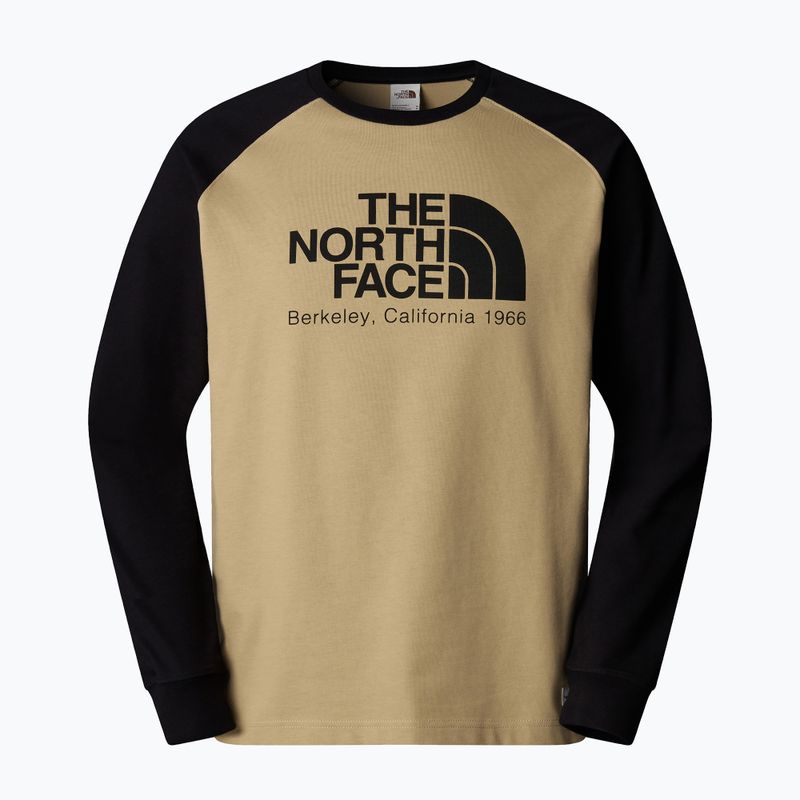 Uomo The North Face Heritage kaki stone/nero Longsleeve