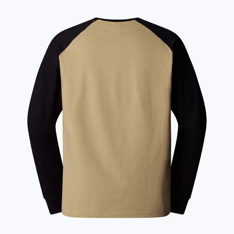 Uomo The North Face Heritage kaki stone/nero Longsleeve 2