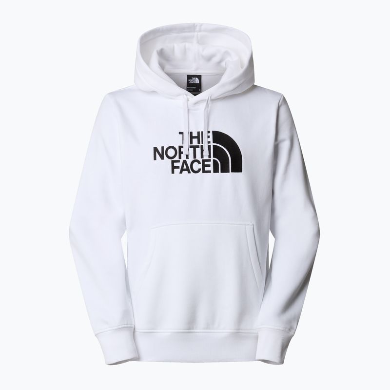 Felpa con cappuccio The North Face Drew Peak Uomo bianco/nero 4