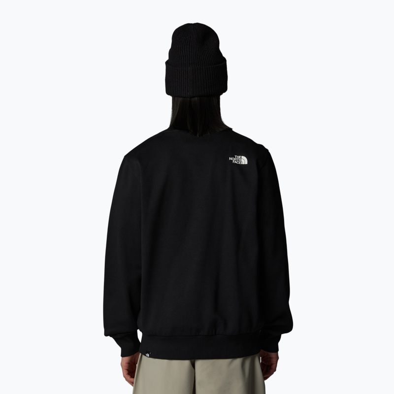 Felpa da uomo The North Face Fine Crew nera 3