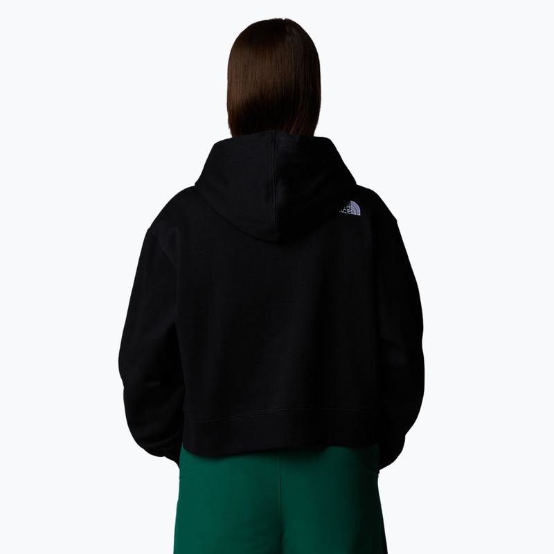 Felpa da donna The North Face Essential Crop nero 3