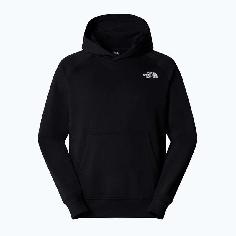 Felpa con cappuccio The North Face Raglan Box Nse Uomo nero/bianco 4