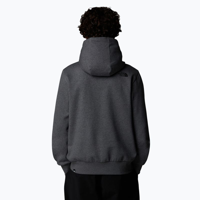 Felpa da uomo The North Face Simple Dome Hoodie grigio erica medio 3