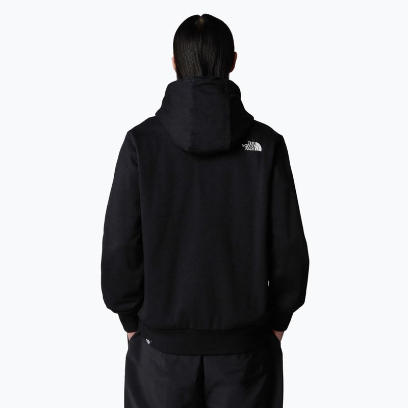 Felpa con cappuccio The North Face Simple Dome da uomo con zip intera nera 3