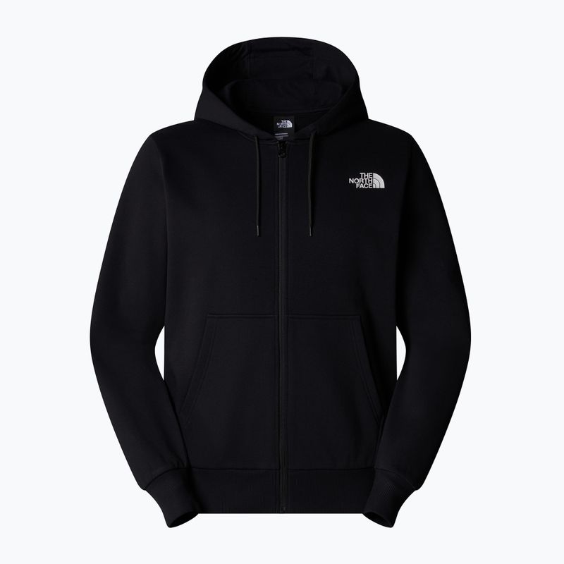 Felpa con cappuccio The North Face Simple Dome da uomo con zip intera nera 5