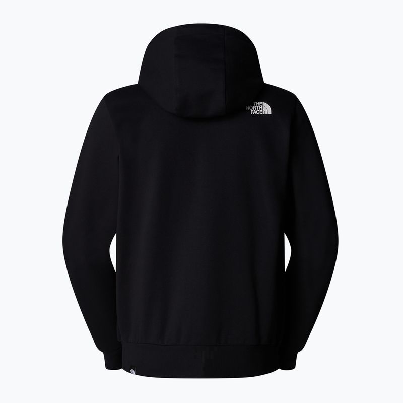 Felpa con cappuccio The North Face Simple Dome da uomo con zip intera nera 6