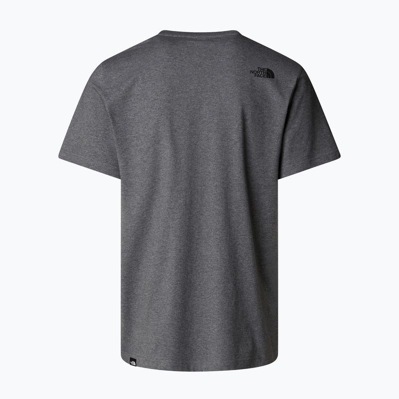 Maglietta The North Face Easy uomo tnf grigio medio heather 5