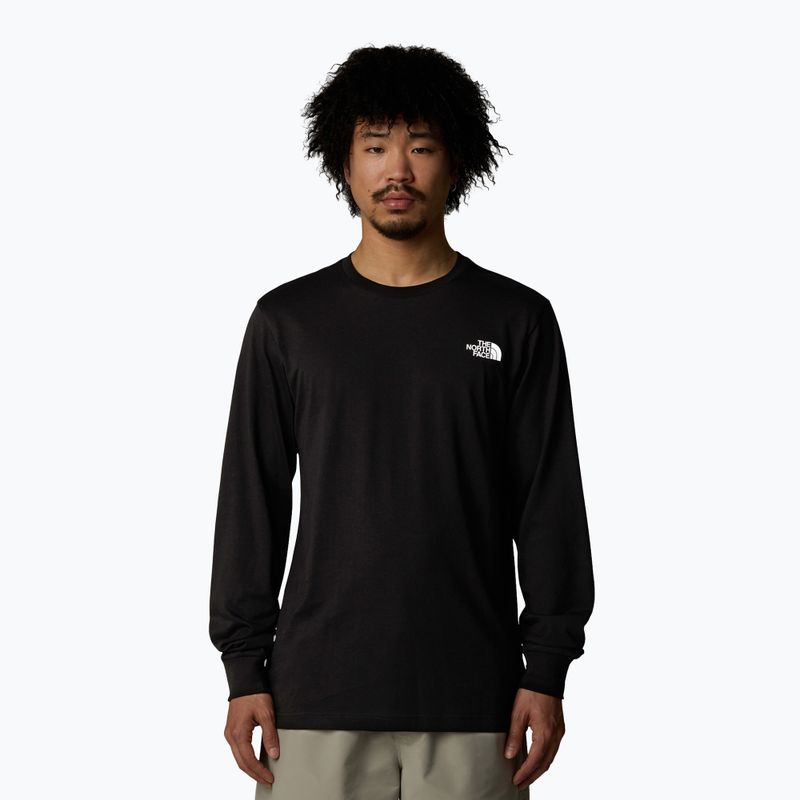 Maglietta The North Face Easy Tee a maniche lunghe da uomo, nero tnf