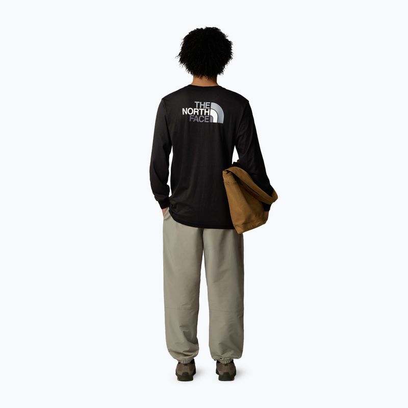 Maglietta The North Face Easy Tee a maniche lunghe da uomo, nero tnf 2