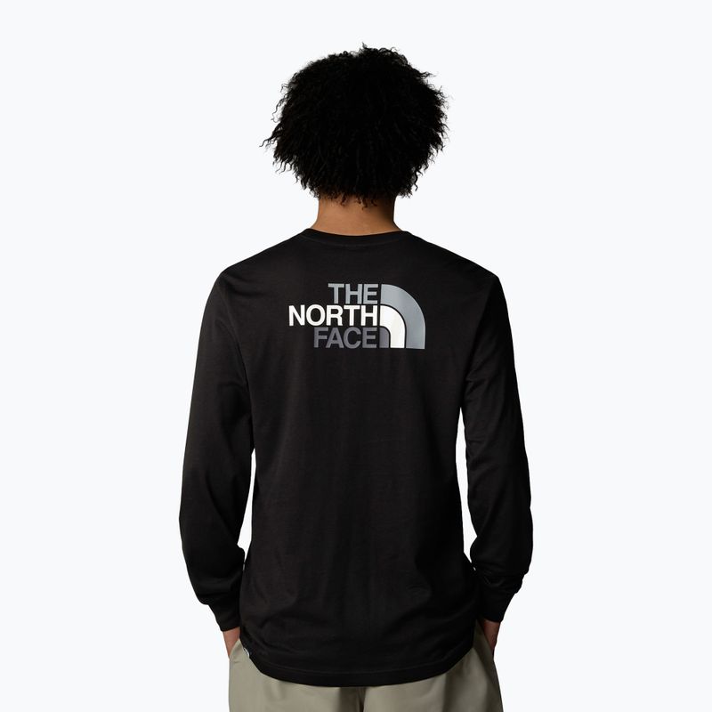 Maglietta The North Face Easy Tee a maniche lunghe da uomo, nero tnf 3
