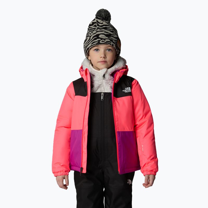 Giacca da sci per bambini The North Face Kid Freedom Insulated radiant poppy 4