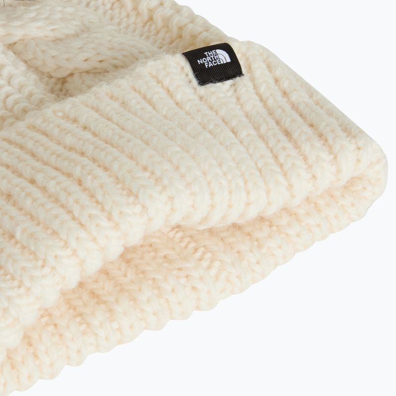 Berretto invernale da bambino The North Face Oh Mega Fur Pom Beanie white Dune 2