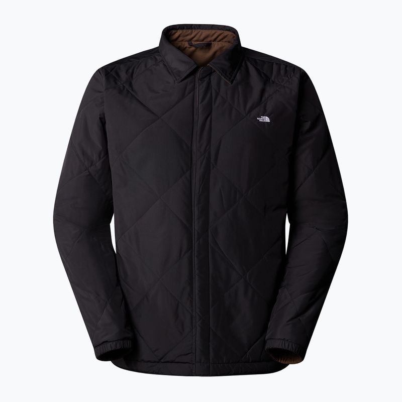 Giacca isolata da uomo The North Face Afterburner Insulated Flannel nero/marrone fumé 8