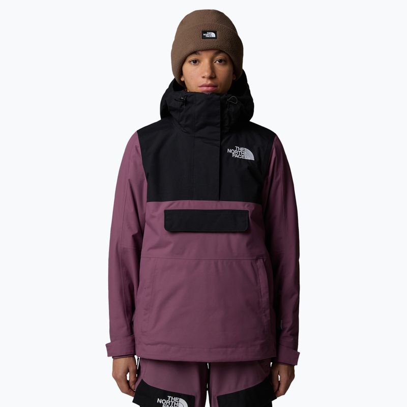 Giacca da sci donna The North Face Driftview Anorak nero/malva notte