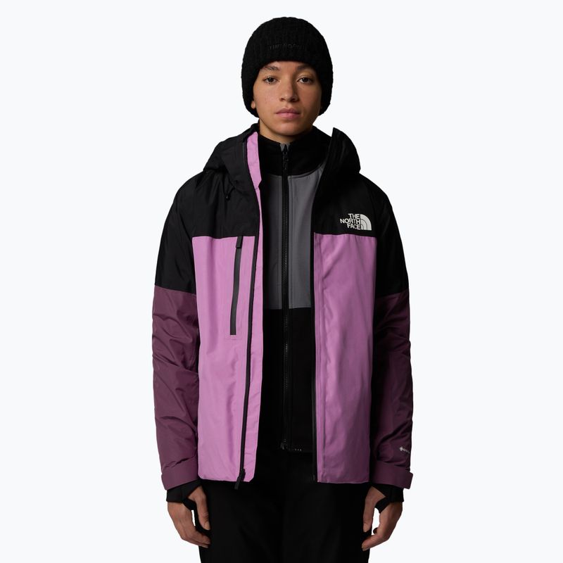 Giacca da sci The North Face Dawnstrike GTX Insulated da donna nero/dragonfruit/midnight mauve 4