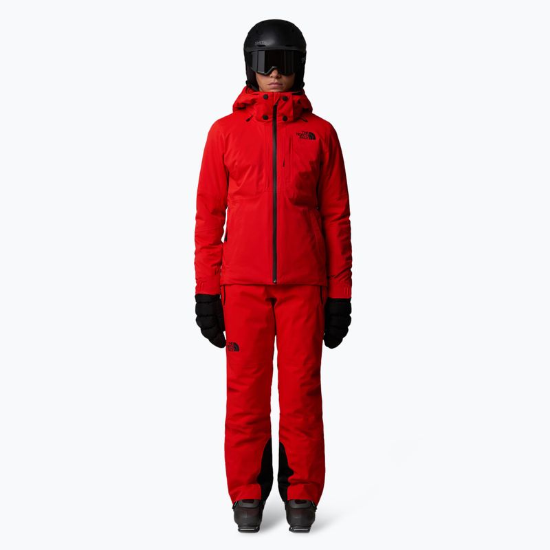 Giacca da sci donna The North Face Lenado rosso fuoco 2