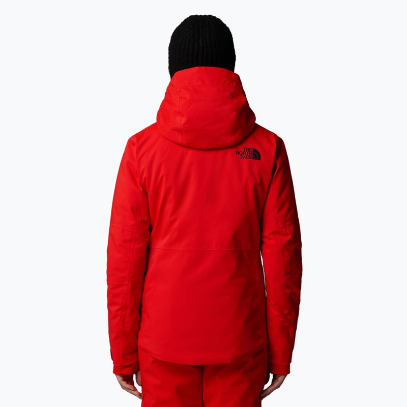 Giacca da sci donna The North Face Lenado rosso fuoco 3