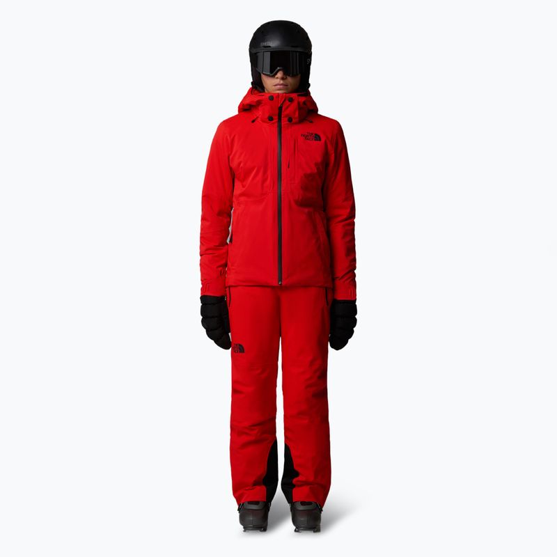 Pantaloni da sci da donna The North Face Lenado rosso fuoco 2