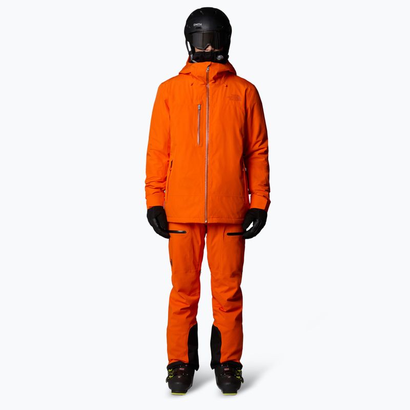 Giacca da sci da uomo The North Face Descendit arancione 2