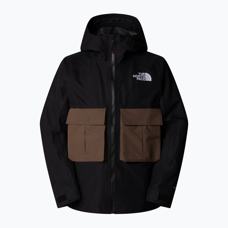 Giacca da sci da uomo The North Face Dragline nero/marrone fumo 6