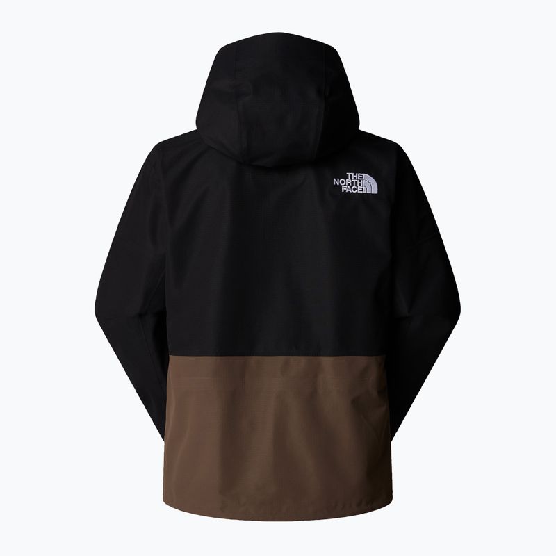 Giacca da sci da uomo The North Face Dragline nero/marrone fumo 7