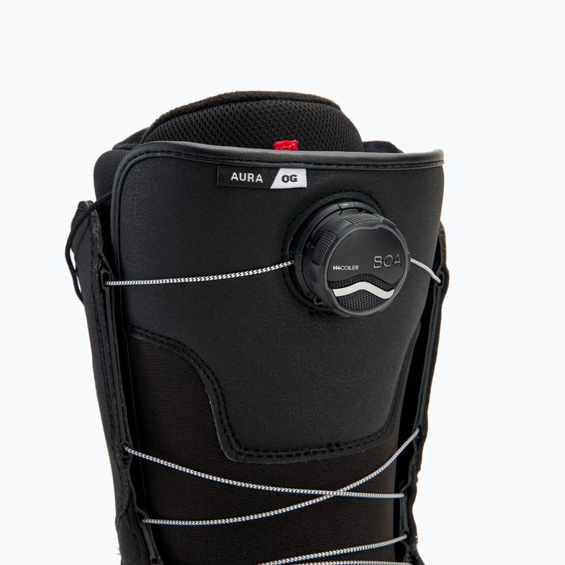 Scarponi da snowboard da uomo Vans Aura OG nero/bianco 6