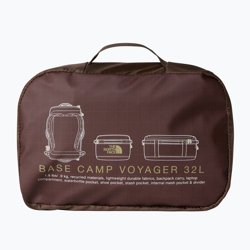 The North Face Base Camp Voyager Duffel 32 l smokey brown/khaki stone borsa da viaggio 4