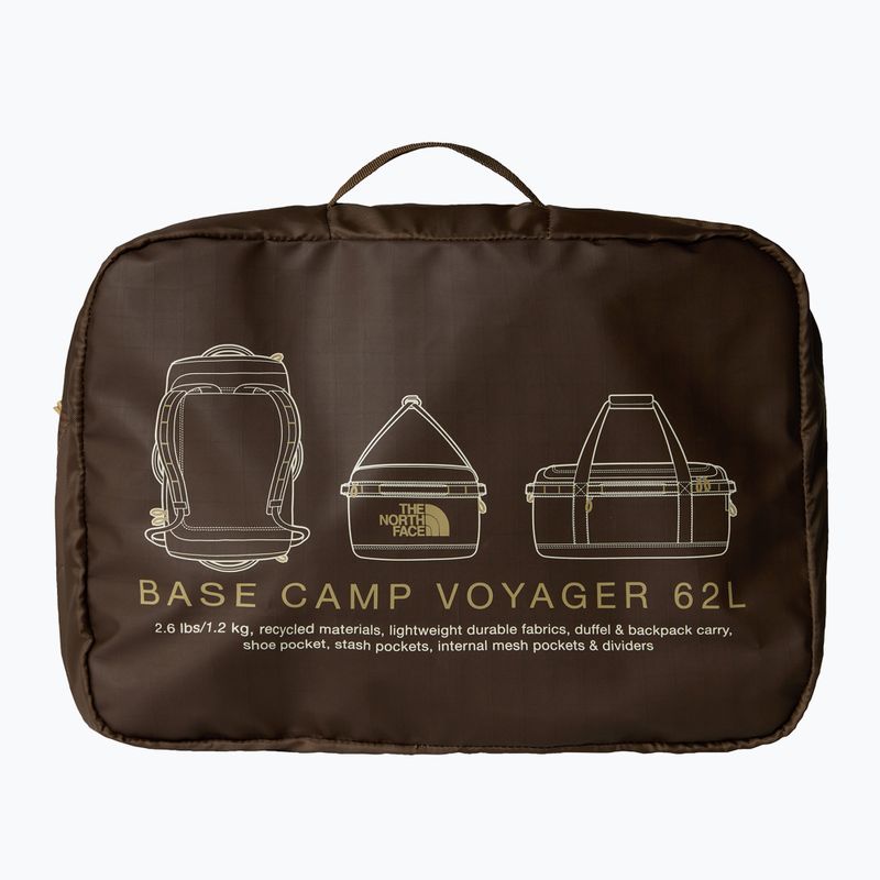 Borsa da viaggio The North Face Base Camp Voyager Duffel 62 l smokey brown/khaki stone 4