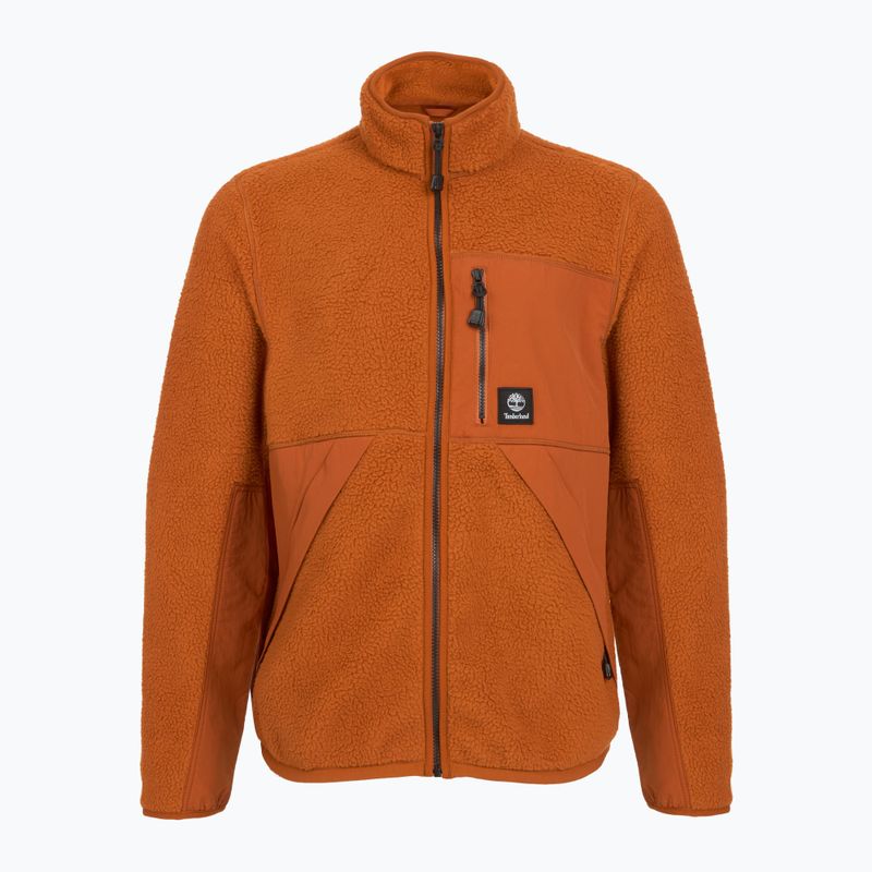 Felpa Uomo Timberland Sherpa Mix Media Fleece umber