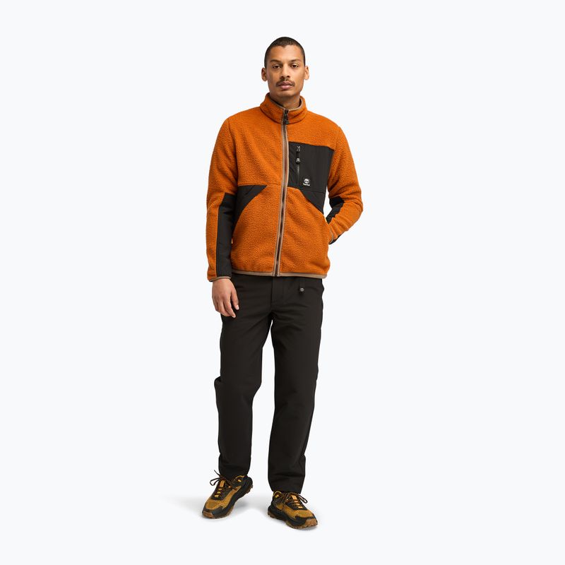 Felpa Uomo Timberland Sherpa Mix Media Fleece umber 2