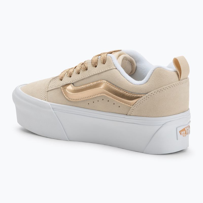 Scarpe Vans Knu Stack High Shine oro 3