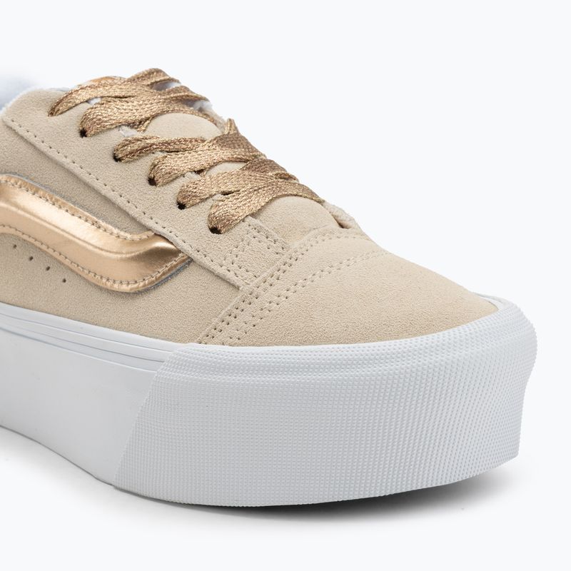 Scarpe Vans Knu Stack High Shine oro 7