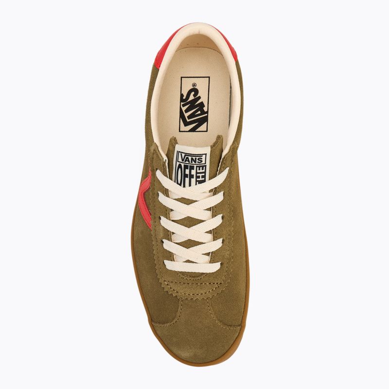 Scarpe Vans Sport Low gum pop oliva/rosso 5